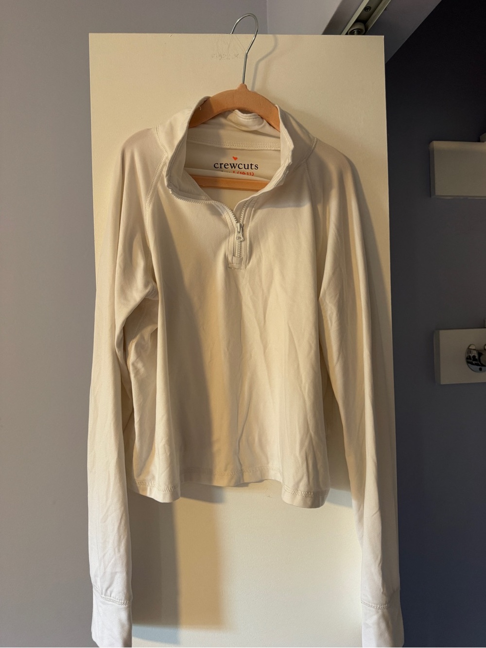 Crewcuts White Quarter-Zip Pullover